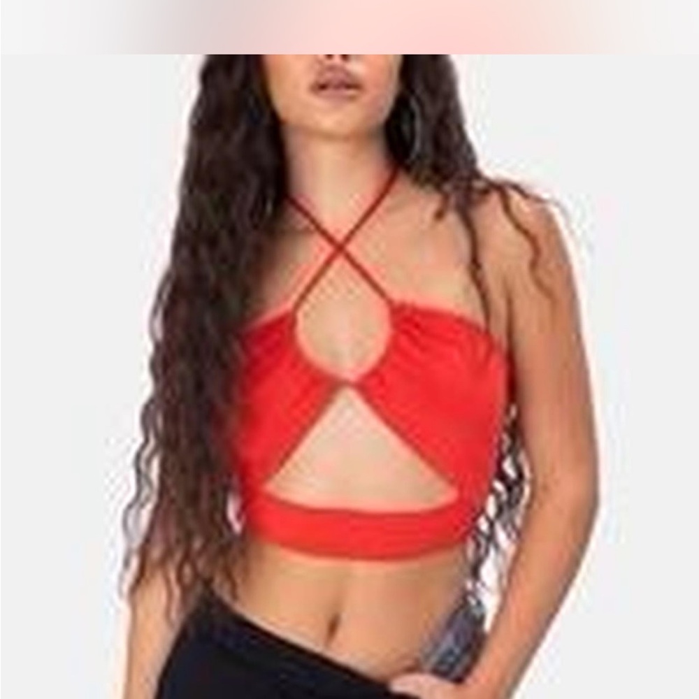Adika Torch Cut-Out Halter Top